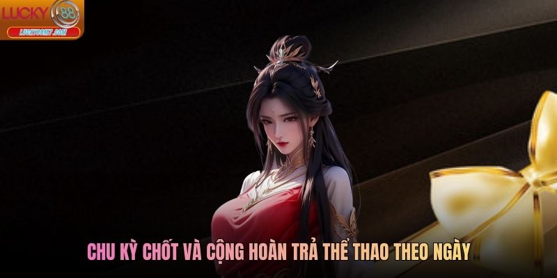 Chu kỳ chốt và cộng hoàn trả thể thao theo ngày