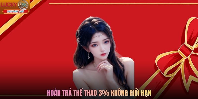 Hoàn Trả Thể Thao 3% Không Giới Hạn Lucky88 - Chơi Là Có Thưởng